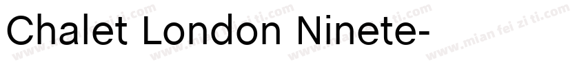 Chalet London Ninete字体转换
